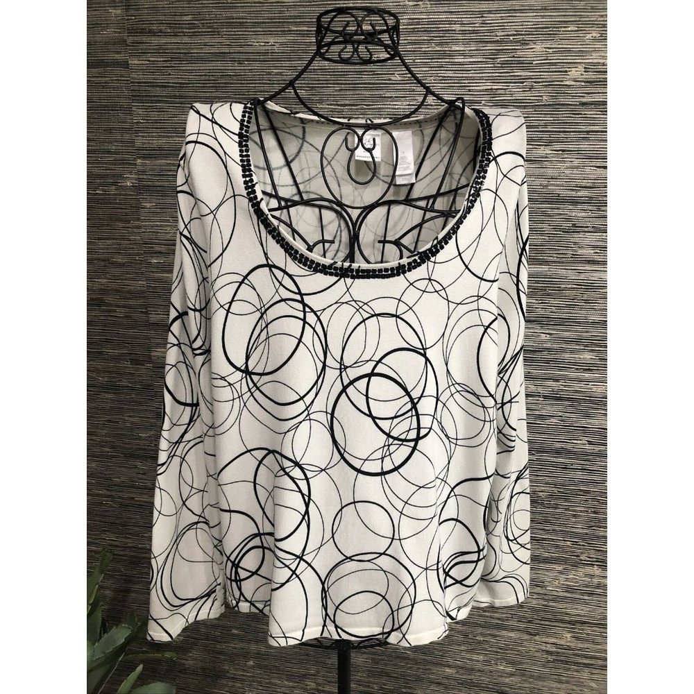 1X Plus Sweater top long sleeve stretch